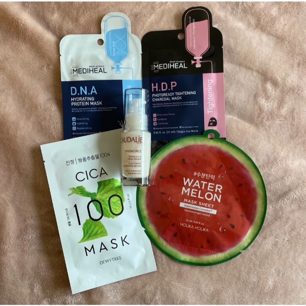 Caudalie SOS Hydrating Serum + 4 Bonus Sheet Masks